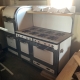 1930 Magic Chef series #6300 eight burner stove with double ovens, double broilers, warming closet